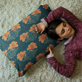 Spiders & Lilies Spooky Halloween Vintages Muster Kissenbezug