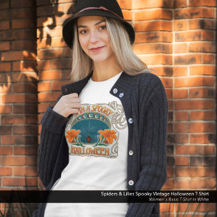 Spiders & Lilies Spooky Vintager Halloween-T - Shi T-Shirt