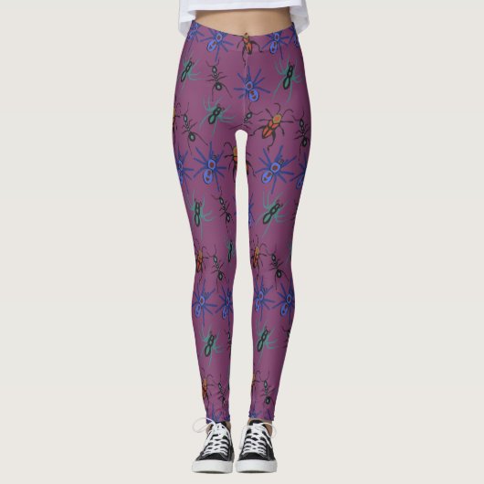 Spiders Muster Leggings (Vorderseite)