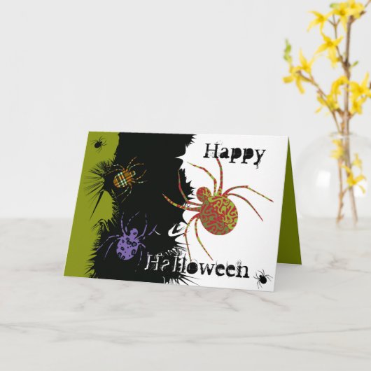 Spiders 'N Muster Karte (Gelbe Blume)