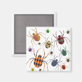 Spiders 'N Muster Magnet (Vorderseite/Rückseite)