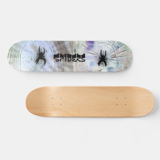 Spiders Spider Bug Web Webs Skateboard (Horizontal)