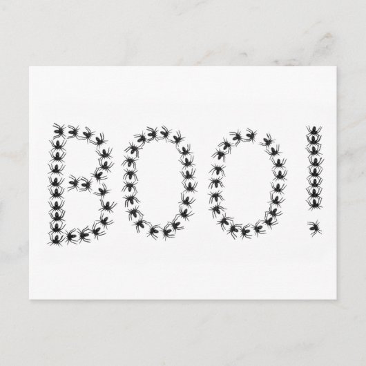 Spiders Sprichwort Boo Postkarte (Vorderseite)
