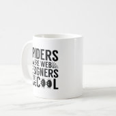 Spiders waren Webdesigner Kaffeetasse (Vorderseite Links)