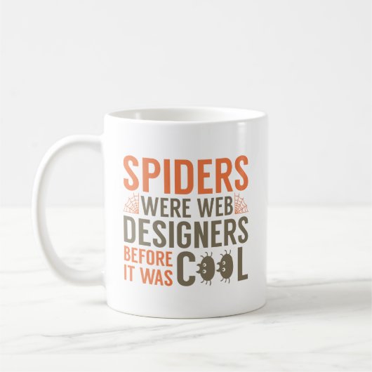 Spiders waren Webdesigner Kaffeetasse (Links)