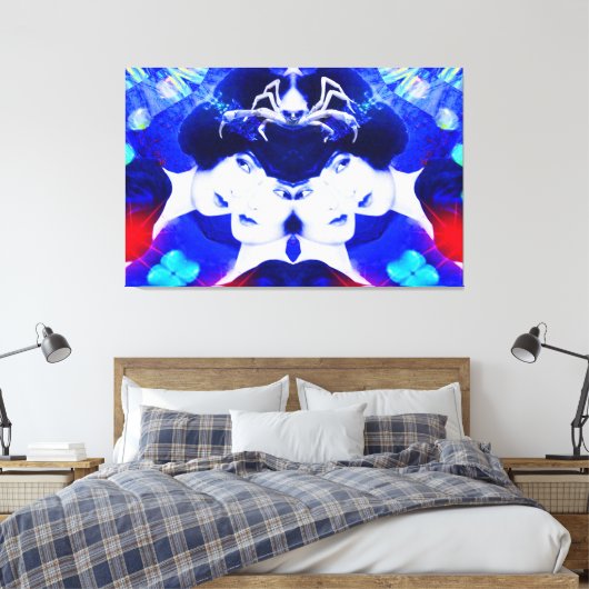 Spiders Web Leinwanddruck (Insitu (Schlafzimmer))