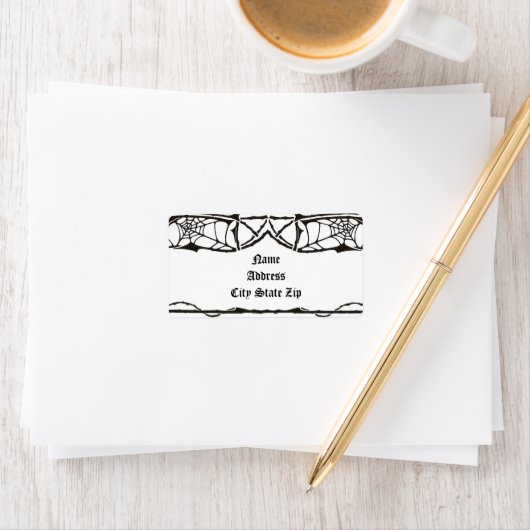 Spiderweb Adressaufkleber (Insitu)