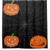 Spiderweb auf Black.. Duschvorhang (Vorderseite)