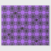 Spiderweb auf Lila Halloween-Handwerk oder Geschen Geschenkpapier (Flach)