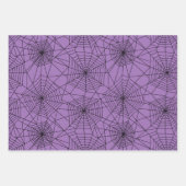 Spiderweb Black and White Halloween Geschenkpapier Set (Vorderseite 3)