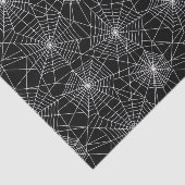 Spiderweb Black and White Halloween Seidenpapier (Ausschnitt)
