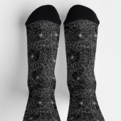 Spiderweb Dark Aesthetic Goth Halloween Socken (Oben)