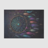 Spiderweb Dreamcatcher Bright Feather Decoupage Seidenpapier (Vorderseite)