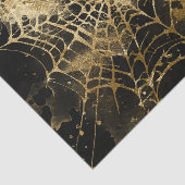 Spiderweb Elegance | Creepy Beautiful Gold Cobweb Seidenpapier (Ausschnitt)