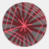 Spiderweb Exotic Design Runder Aufkleber (Vorderseite)