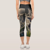 Spiderweb floral capri leggings (Rückseite)