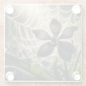 Spiderweb floral glasuntersetzer (Rückseite)