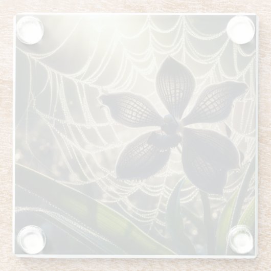 Spiderweb floral glasuntersetzer (Rückseite)