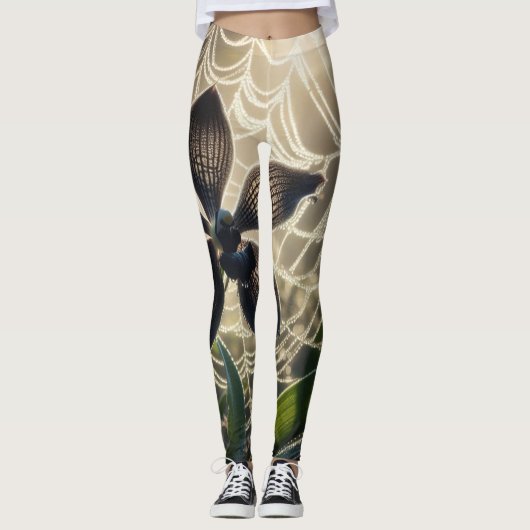Spiderweb floral leggings (Vorderseite)
