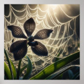 Spiderweb floral poster (Vorne)