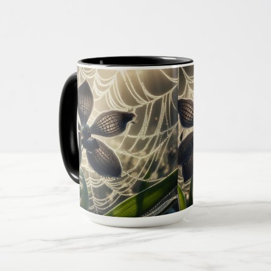 Spiderweb floral tasse (Vorderseite Links)