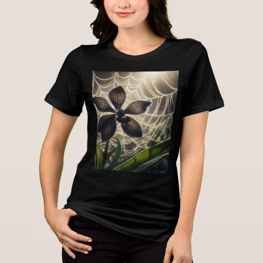 Spiderweb floral Tri-Blend shirt (Vorderseite)