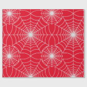 SPiderWeb Gemustert Red Design Geschenkpapier (Flach)