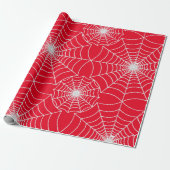 SPiderWeb Gemustert Red Design Geschenkpapier (Ungerollt)