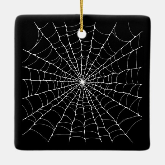 Spiderweb Goth Keramikornament (Rückseite)