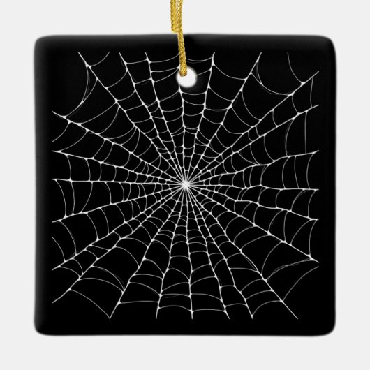 Spiderweb Goth Keramikornament (Vorderseite)