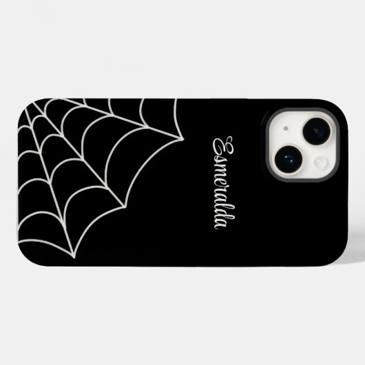 Spiderweb Goth Style Personalisiert Case-Mate iPhone Hülle (Rückseite (Horizontal))
