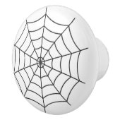 Spiderweb Gothic Halloween Keramikknauf (Rechts)
