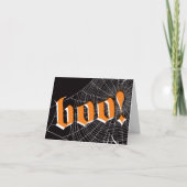 Spiderweb Halloween Card Dankeskarte (Vorderseite)