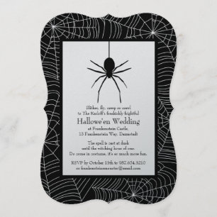 Spiderweb Halloween-Einladung Einladung