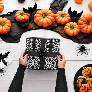 Spiderweb Halloween Geschenkpapier
