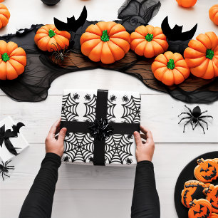 Spiderweb Halloween Geschenkpapier