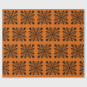 Spiderweb Halloween Geschenkpapier (Flach)