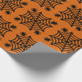 Spiderweb Halloween Geschenkpapier (Ecke)