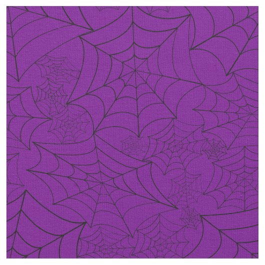 spiderweb halloween gothic spider web purple stoff (Nahaufnahme)