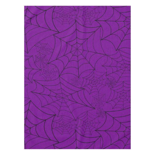 spiderweb halloween gothic spider web purple tischdecke (Vorderseite)