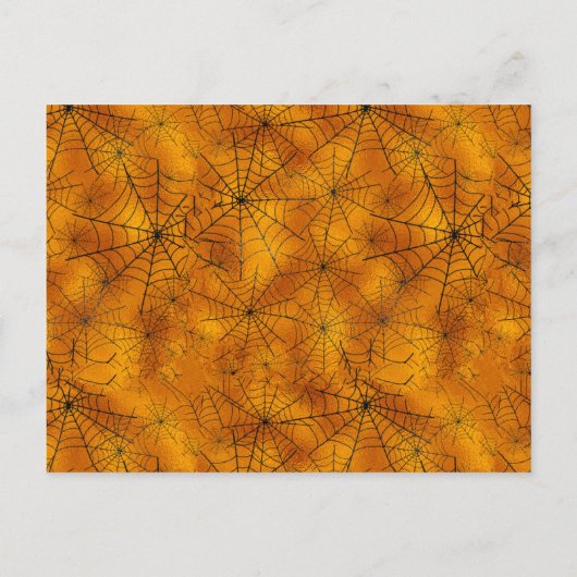 Spiderweb Halloween Kinderdusche Einladung (Rückseite)