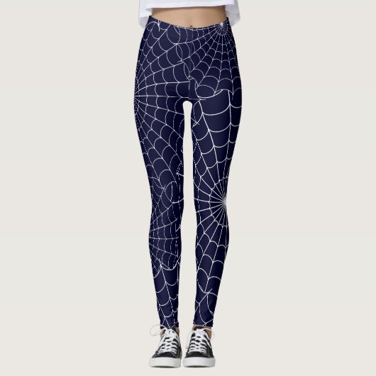Spiderweb Halloween Leggings (Vorderseite)