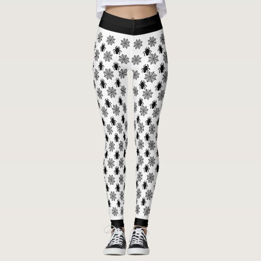Spiderweb Halloween Leggings (Vorderseite)
