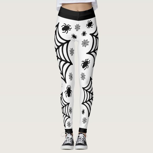Spiderweb Halloween Leggings (Vorderseite)
