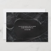 Spiderweb Halloween-Party Einladung (Rückseite)