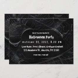 Spiderweb Halloween-Party Einladung