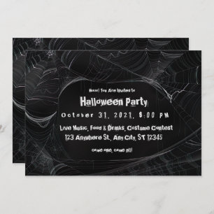 Spiderweb Halloween-Party Einladung