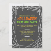 Spiderweb-Halloween-Party Einladung (Vorderseite)