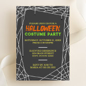 Spiderweb-Halloween-Party Einladung
