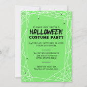 Spiderweb Halloween-Party Einladung (Vorderseite)